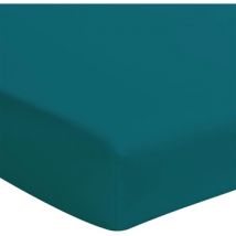 Draps housse Essix Drap housse Emeraude en percale de coton 80 fils 140 x 190 cm