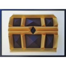 Tableaux, toiles Polygone Origami Coffre de Pirate