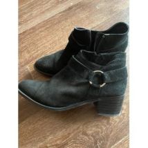 Boots Bianco Low boots en nubuck noires