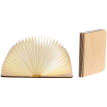 Lampes à poser Ledr Lampe livre Taille L en bois véritable Erable