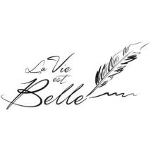 Stickers Stc Autocollants Muraux La vie est belle 41 x 90 cm