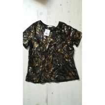 T-shirt Camaieu T-shirt Camaïeu dentelle et sequins