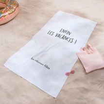 Serviettes de plage Lefebvre-Textile Drap de plage les vilaines filles - Enfin les Vacances