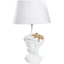 Lampes à poser Item International Lampe blanche fillette en résine 49 cm