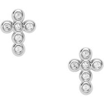 Boucles oreilles Fossil Clous d'oreilles Crosses