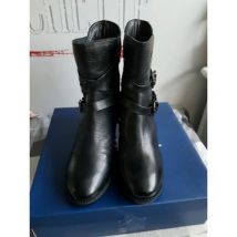 Bottines Karakool Bottines en cuir noir