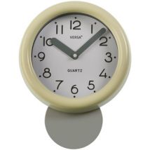 Horloges Versa Pendule de cuisine rétro Jaune Pastel