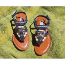 Sandales Mod Tong tout cuir T.39