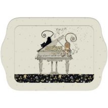 Vides poches Kiub Mini plateau rectangulaire Chats et Piano