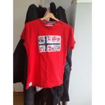T-shirt Norway geo T shirt rouge
