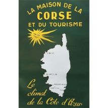 Affiches, posters Editions Clouet Reproduction d'affiche ancienne Corse de L-Guerin