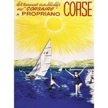 Affiches, posters Editions Clouet Reproduction d'affiche ancienne de Propriano Corse