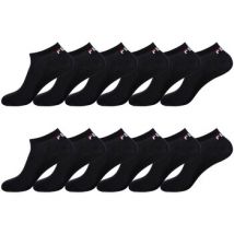 Chaussettes Fila Lot de 12 Paires de Chaussettes Socquettes homme noir