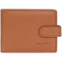 Portefeuille Hexagona Porte-cartes en cuir Ref 47643 Tan 10*8*2