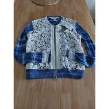 Blouson Sportalm veste dentelle et lin