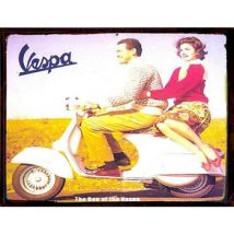 Tableaux, toiles Forme Petite Plaque métal Vespa The Den of the Vespa
