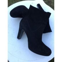 Bottines Nine West Boots cuir daim noir Nine West