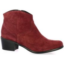 Boots Elizabeth Stuart Boots cuir velours bdeaux
