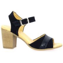Sandales à talon So Send Nu pieds cuir velours