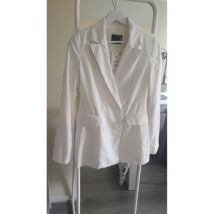 Veste Bershka Blazer Bershka blanc cassé