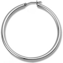 Boucles oreilles Saunier Boucles d'oreilles créoles argent 55 mm