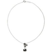 Pendentifs Alpa Collier en laiton argenté Hello Kitty