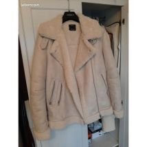 Veste Bershka Manteau beige chaud