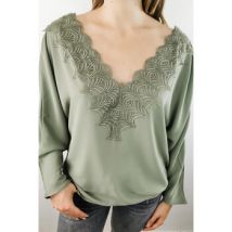 T-shirt Jeunes Et Jolies Blouse Kaki Nagoya