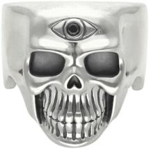 Bijoux Orusbijoux Bague Tête De Mort Pure Skull Cyclope Argent