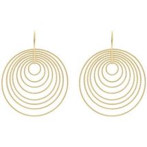 Boucles oreilles Orusbijoux Boucles D'oreilles Argent Doré Diamanté Arianna