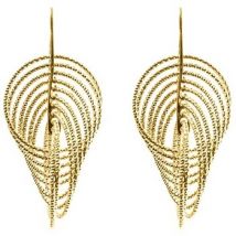 Boucles oreilles Orusbijoux Boucles D'oreilles Argent Doré Spirales Vertigo