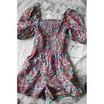 Combinaisons Camaieu Combishort fleurie