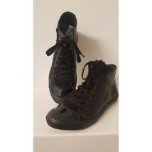Baskets montantes Wild Code Sneakers cuir et verni
