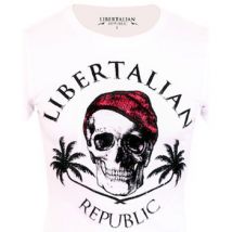 T-shirt Libertalian-Républic T-Shirt Libertalia-Républic Red Logo Blanc