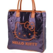Sac Bandouliere Camomilla Grand sac shopping Sequins pourpre Hello Kitty