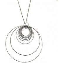 Bijoux Orusbijoux Collier Argent Rhodié Diamanté Chiara