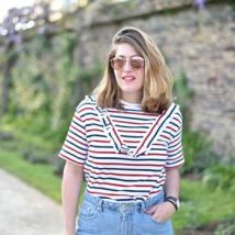 T-shirt Zara Marinière à froufrou