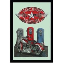 Miroirs Bazooka Miroir rectangulaire sérigraphié Moto Full Service