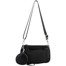 Sac Bandouliere Mia & Joy Sac porte travers Noir Femme Ref 56735 25*15*5 cm