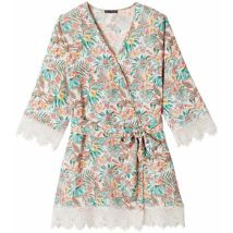 Chemises de nuit Pomm'poire Kimono turquoise Ukulele