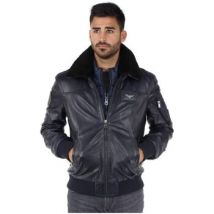 Blouson Patrouille De France Blouson Redskins Rafal Ycon en cuir ref 42319 Marine