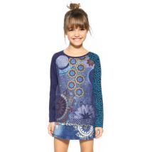 Chemise enfant Desigual T-Shirt Fille Idaho Bleu 17WGTK11