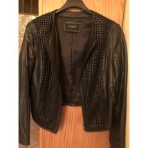 Veste Intuitions Paris Veste en cuir noir