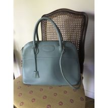 Sac à main Manfield Sac à main en cuir bleu ciel