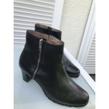 Bottines Pertini Boots en cuir noir
