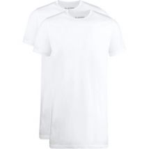 T-shirt Slater T-shirts Extra Longs Lot de 2 Col Rond Blanc