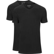 T-shirt Slater T-shirts Basiques Lot de 2 Col-V Noir