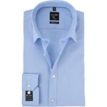 Chemise Olymp Chemise No'6 Coupe Skinny Bleu Manches Extra Longues