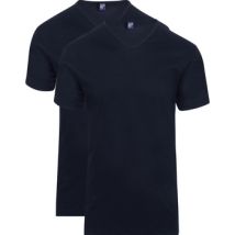 T-shirt Alan Red T-Shirts Vermont Col-V Marine (Lot de 2)