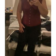 Debardeur Story Corsets Corset Story, bordeaux, en soie